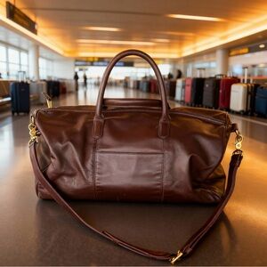 Coach Dark Brown Travel Bag